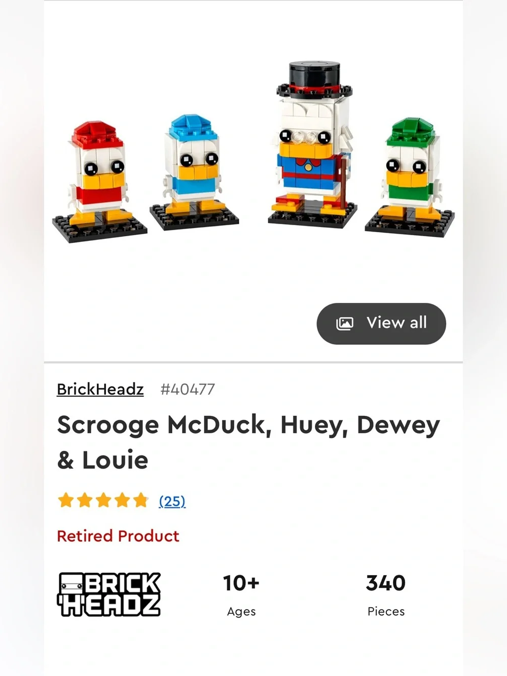 LEGO 40477 DuckTales - Retired Product